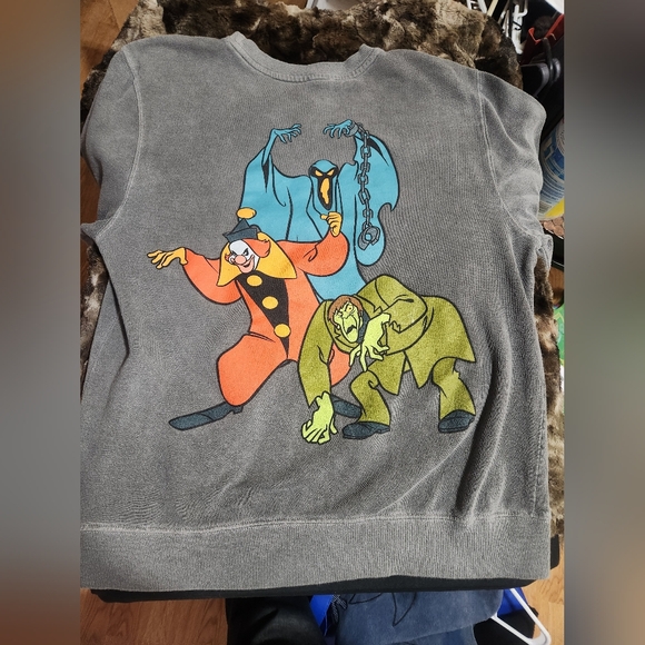 Scooby-Doo Women's Graphic Sweatshirt - Gray Size S - Picture 4 of 6